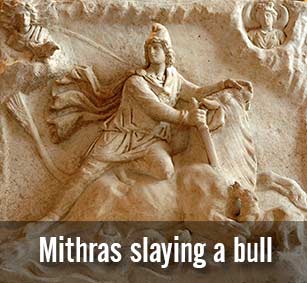 Mithras slaying a bull