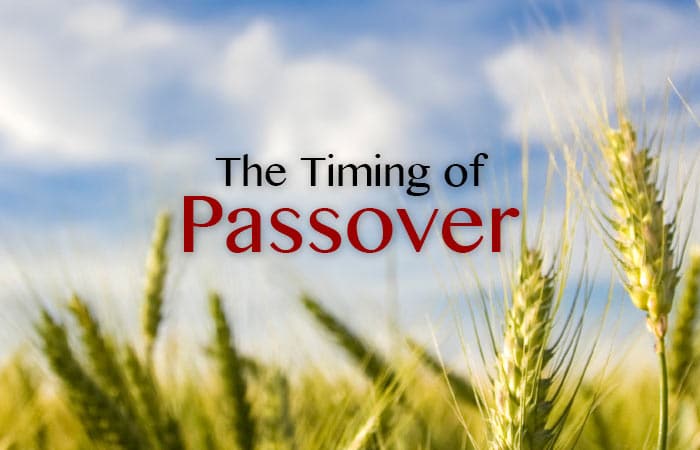 The Timing of Passover